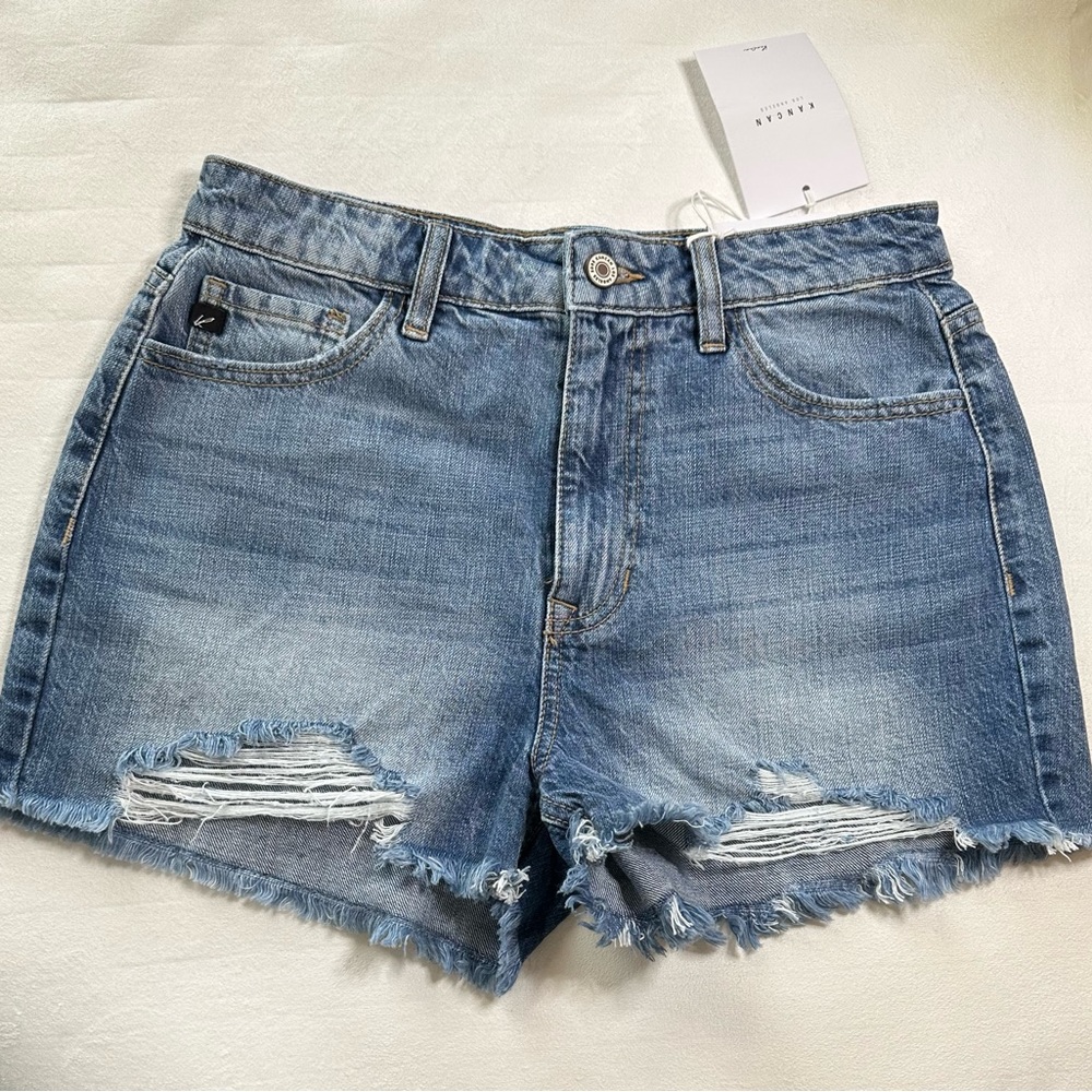 Women’s Kancan Los Angeles Isabell High Rise Shorts, NWT